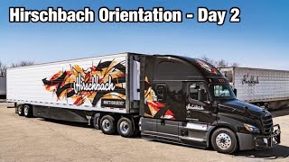 Hirschbach Orientation  Day 2  Truck Driver  Trucking  CDL  KLLM  Prime Inc  Averitt Express [upl. by Ecnerol]