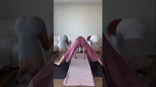 Flipping my dog 🤸 yoga downwarddog threeleggeddog bridge balance [upl. by Arahset4]