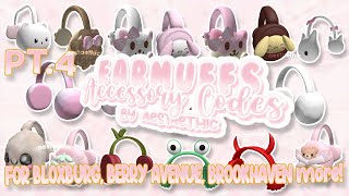 Berry Avenue Winter EARMUFFS  EAR WARMERS CODES bloxburg brookhaven PT4 roblox aesthetic [upl. by Grimonia]