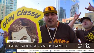 Fans energized at Petco Park as Padres face Dodgers in Game 3 [upl. by Araccat]