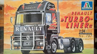 italeri 787 renault turboliner 124 renaulttrucks [upl. by Katinka]