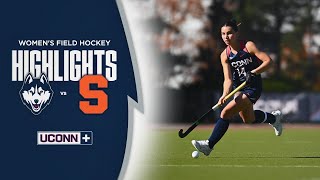 HIGHLIGHTS  UConn Womens Field Hockey vs Syracuse [upl. by Hildegard]