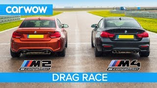 BMW M2 Comp vs M4 Comp  DRAG RACE ROLLING RACE TRACK BATTLE and DRIFT OFF [upl. by Atinev]