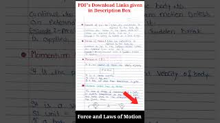 Force and Laws of Motion Class 9 Notes I Force and Laws of Motion Class 9 IClass 9 Physics Chapter 2 [upl. by Loma61]