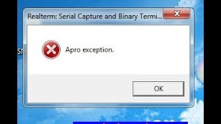 realterm apro exception error solution [upl. by Niret]