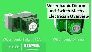 Wiser Iconic Dimmer and Switch Mechs – Electrician Overview [upl. by Rogozen]