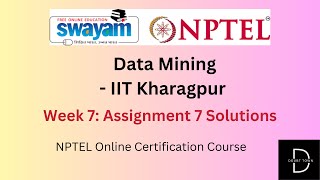 Data Mining Week 7 Assignment Answers Jan 2024 NPTEL [upl. by Neeham]