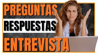 PREGUNTAS y RESPUESTAS en una ENTREVISTA de trabajo ✌️ ¡PASAS FIJO [upl. by Nageet]