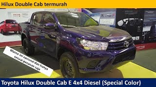 Toyota Hilux E 4x4 Double Cabin Special Color AN120 review  Indonesia [upl. by Wiencke799]