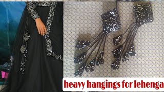 pillow hangings easy stitchinglehenga hangingsheavy hangings for lehengaampdresseshangings [upl. by Elidad]