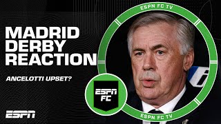 Carlo Ancelotti should be COMPLETELY DISAPPOINTED 😳  Ale Moreno after Madrid Derby draw  ESPN FC [upl. by Boyes310]