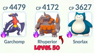 LvL 50 SHADOW RHYPERIOR in Pokemon GO Master League [upl. by Catriona]