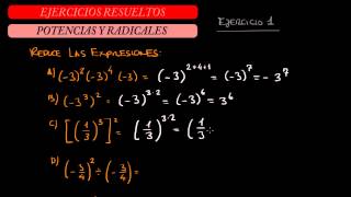 PROBLEMAS RESUELTOS POTENCIAS Y RADICALES 11 [upl. by Eirased]