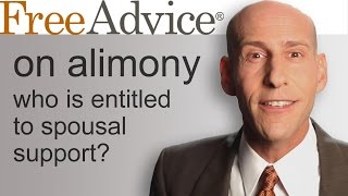 Alimony  Who is Entitled to Spousal Support [upl. by Aikemat]