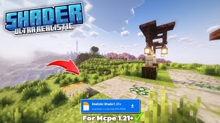 Best Shader For Minecraft PE 121  Ultra Realistic Shader Bedrock [upl. by Grae755]