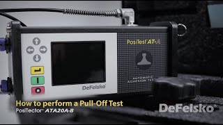 How to Perform a PullOff test with the DeFelsko ATA20AB Automatic Pulloff Adhesion Tester [upl. by Lowrie413]