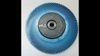 Scotch Brite Radial Brush Wheel for Harbor Freight Bench Grinder [upl. by Viveca]