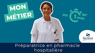 Mon métier en 1 min 50  Préparateur en pharmacie [upl. by Acinomal]