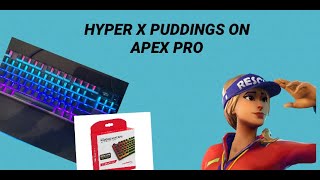 HYPERX PUDDING KEYCAPS ON APEX PRO ft soundtest with gk61 [upl. by Feeley]