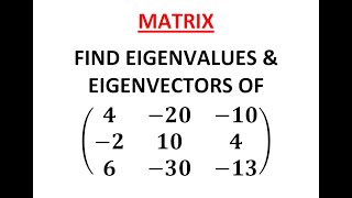 Find Eigenvalues amp Eigenvectors in 33 matrix l Matrix in tamil l Anumega Tutorial 02 [upl. by Bowler]