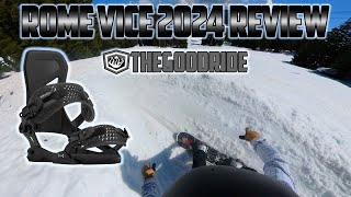 Rome Vice 2024 Snowboard Binding Review [upl. by Terris]