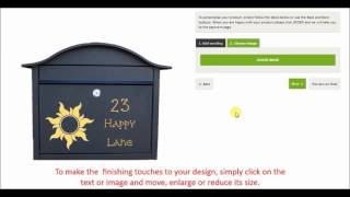 Using our personalisation tool to design your letterbox [upl. by Arraeis]