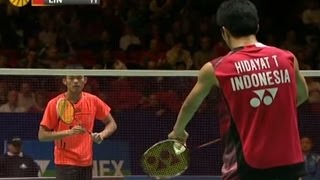 Lin Dan v THidayat MS QF Yonex All England Open Badminton Champ 2012 [upl. by Keyser]