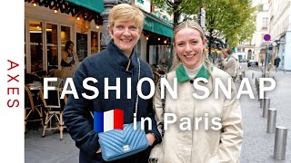 【ファッションスナップinパリ🇫🇷】シャネルで働く親子のコーデは？秋から冬のパリジェンヌファッション  Street style in Paris [upl. by Stefanie]