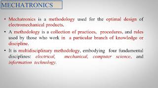 Difference between Mechatronics System and Multi discipilanary system [upl. by Hilary]