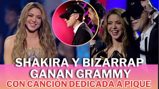 Shakira gana Latin Grammy junto a Bizarrap [upl. by Nahtanoy826]