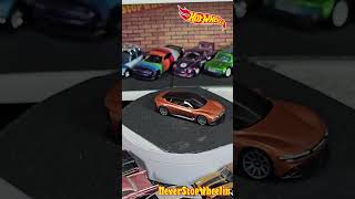 DeLorean Alpha5 in Metalflake Copper 2024 HotWheels Mainline unboxing [upl. by Zeba]