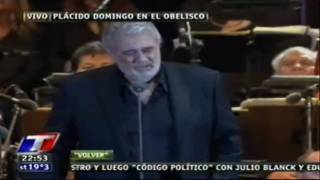 PLACIDO DOMINGO en BUENOS AIRES TANGOS HQ [upl. by Ahsekad]