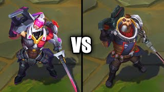 PROJECT Gangplank vs Dreadnova Gangplank Skins Comparison League of Legends [upl. by Castra680]