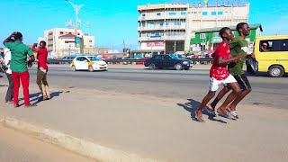 4K STREETS OF LAPAZ ACCRA GHANA AFRICAN WALK VIDEOS [upl. by Nuaj]