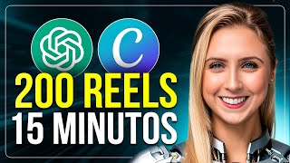 Crie 200 ShortsReels em 15 minutos com o ChatGPT  Canva vídeos para Youtube TikTok e Instagram [upl. by Nilesoy982]