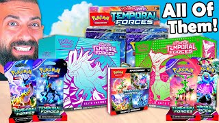 I Opened EVERY New Temporal Forces Pokemon Product [upl. by Namaan801]