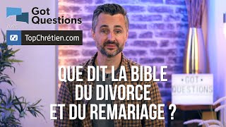 Que dit la Bible du divorce et du remariage [upl. by Guthrie813]