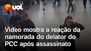 Delator do PCC morto novo vídeo mostra reação da namorada de Vinícius Gritzbach após assassinato [upl. by Carrel726]