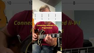 Connecting iiVI Inversions jazzguitar jazz guitartutorial guitarlesson [upl. by Arlie]