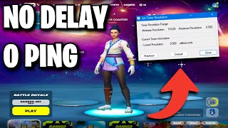 How To REDUCE Input Delay in Fortnite Season 5 Timer Resolution [upl. by Milon]