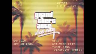 GTA Vice City Theme Song vaporwave remix [upl. by Nettle]