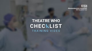 WHO Surgical Safety Checklist Training [upl. by Zitella]