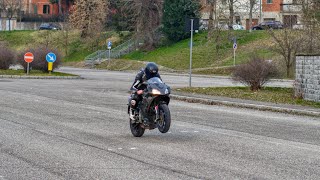 APRILIA RS125 2T FAST RUN VS YAMAHA YZF R125 ONBOARD POV PURE SOUND [upl. by Stiles]