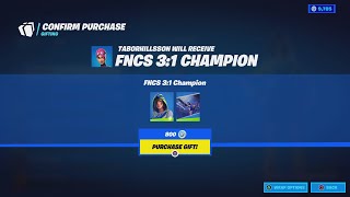 I Gifted My Son The FNCS Skin JUST For This [upl. by Shriver]