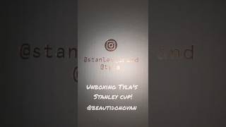 Unboxing Tylas Stanley Cup First Person POV Tylaofficial StanleyBrand cup stanleycup tyla [upl. by Cyma]