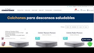 🛏️¡Descanso de otro nivel Compramos COLCHONES de COMODISIMOS facil y rapido por la Pagina Web [upl. by Anaiq43]