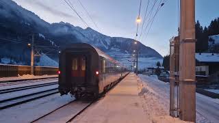 Abfahrt des InterCity 894 am 20012024 in Dorfgastein [upl. by Nihahs]