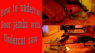 How to undercut door jamb with an undercut saw [upl. by Felisha]