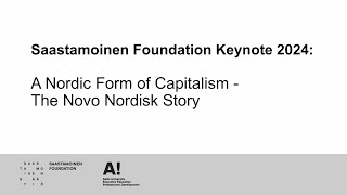 Saastamoinen Foundation Keynote 2024 [upl. by Ellehsat362]