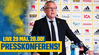 Live Presskonferens efter Sverige  Finland [upl. by Tisbe]